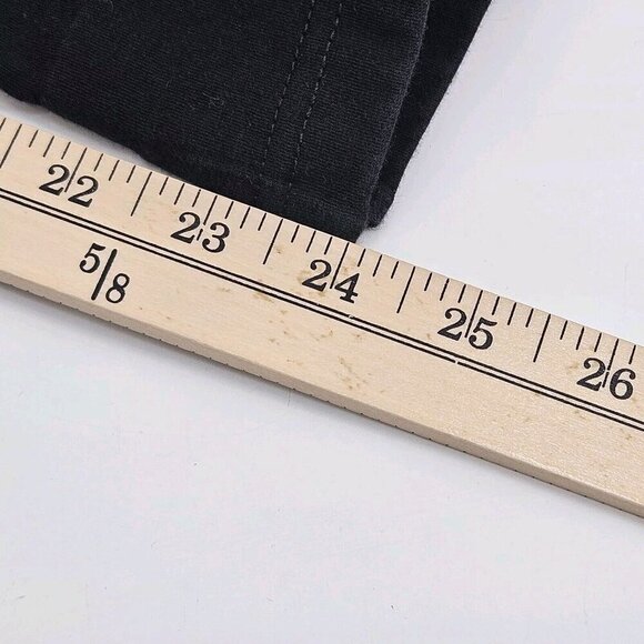 Habitat Deep Hem Flood Pants Black Women’s Size M Wide Leg Crop Minimalist - Picture 10 of 11